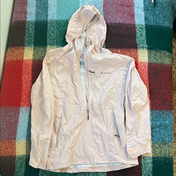 Columbia Jackets & Blazers - Columbia Dusty Pink Hooded Outer Shell Jacket